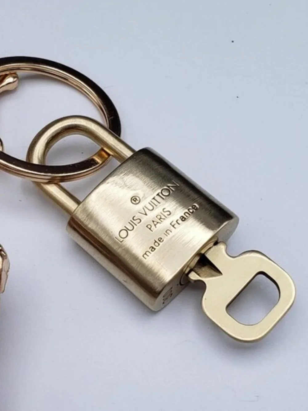 LV Gold Padlock & Key 🔒 Authentic Louis Vuitton Bag Unbranded Elephant Charm